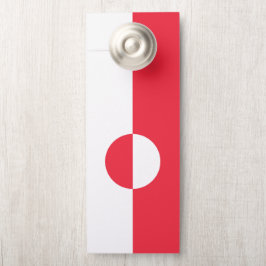 グリーンランド国旗 ドアノブサイン