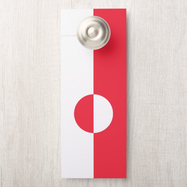 グリーンランド国旗 ドアノブサイン (ノブ)