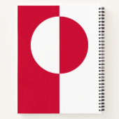 グリーンランド国旗 ノートブック (裏面)