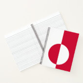 グリーンランド国旗 ノートブック (内部)