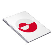 グリーンランド国旗 ノートブック (右側)