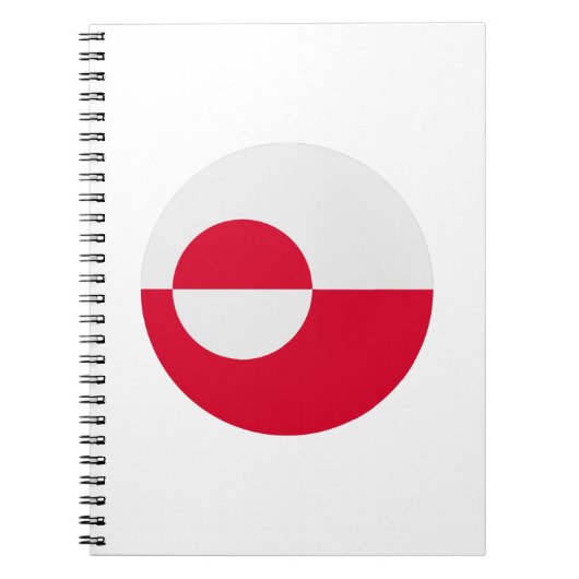 グリーンランド国旗 ノートブック (正面)