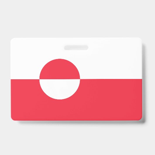 グリーンランド国旗 バッジ (正面)