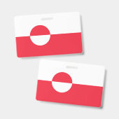 グリーンランド国旗 バッジ (正面＆裏面)