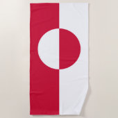 グリーンランド国旗 ビーチタオル (正面)