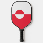 グリーンランド国旗 ピックルボールラケット (正面)