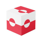 グリーンランド国旗 フォトキューブ (裏面アングル)