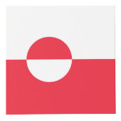 グリーンランド国旗 フォトキューブ (正面)