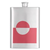 グリーンランド国旗 フラスク (正面)