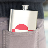 グリーンランド国旗 フラスク (インサイチュ)