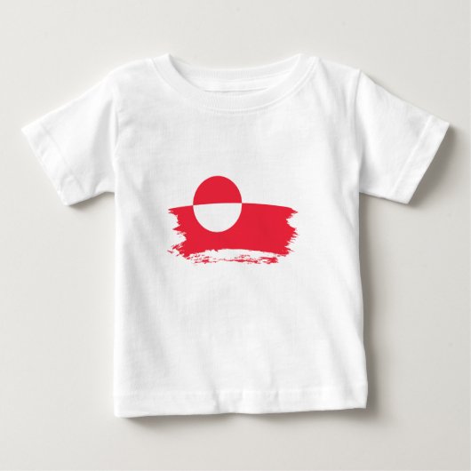 グリーンランド国旗 ベビーTシャツ (正面)