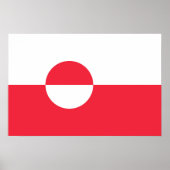 グリーンランド国旗 ポスター (正面)
