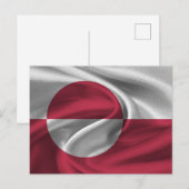 グリーンランド国旗 ポストカード (正面/裏面)