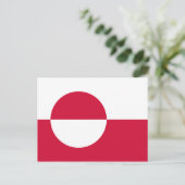 グリーンランド国旗 ポストカード (スタンド正面)