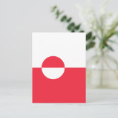 グリーンランド国旗 ポストカード (スタンド正面)