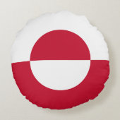 グリーンランド国旗 ラウンドクッション (裏面)