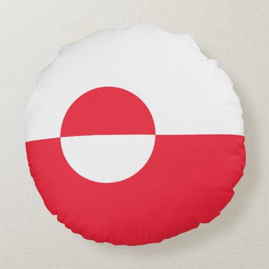 グリーンランド国旗 ラウンドクッション (裏面)