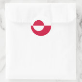 グリーンランド国旗 ラウンドシール (バッグ)