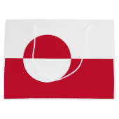 グリーンランド国旗 ラージペーパーバッグ (正面)