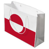 グリーンランド国旗 ラージペーパーバッグ (裏面アングル)