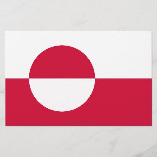 グリーンランド国旗 便箋 (正面)