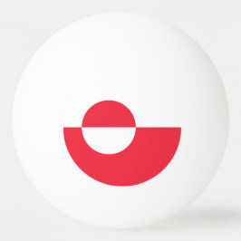 グリーンランド国旗 卓球ボール
