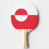 グリーンランド国旗 卓球ラケット (正面)