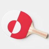 グリーンランド国旗 卓球ラケット (横)