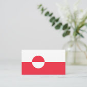 グリーンランド国旗 名刺 (スタンド正面)