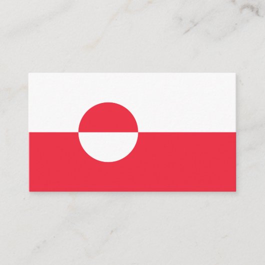 グリーンランド国旗 名刺 (正面)