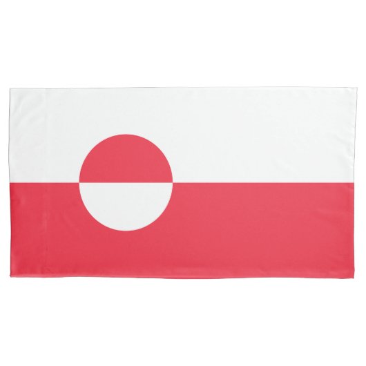 グリーンランド国旗 枕カバー (正面)