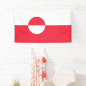 グリーンランド国旗 横断幕 (インサイチュ)