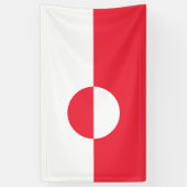 グリーンランド国旗 横断幕 (縦)