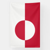 グリーンランド国旗 横断幕 (縦)