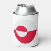 グリーンランド国旗 缶クーラー (缶正面)