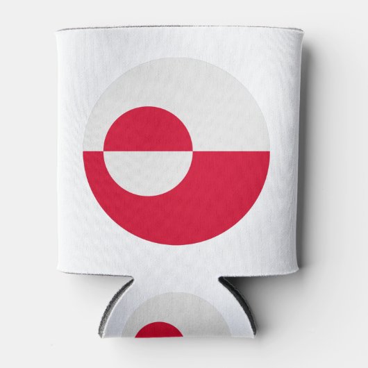 グリーンランド国旗 缶クーラー (正面)