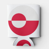 グリーンランド国旗 缶クーラー (裏面)