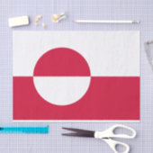 グリーンランド国旗 薄葉紙 (クラフト)