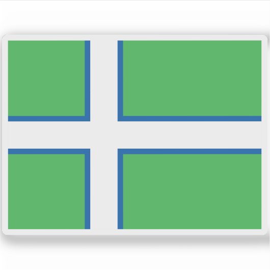 グリーンランド国旗（1973年） シール (正面)