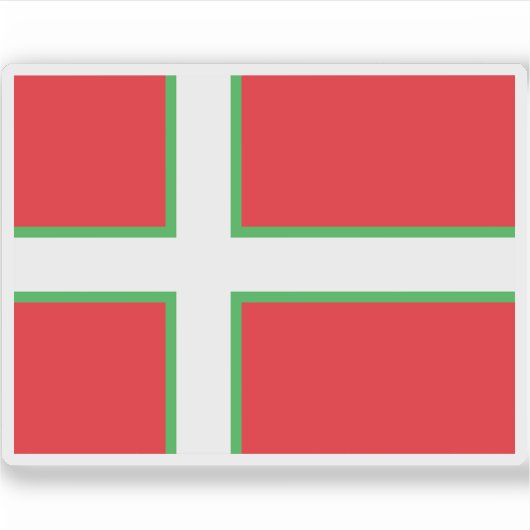 グリーンランド国旗（1974年） シール (正面)