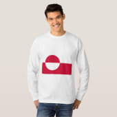 グリーンランド国旗 Tシャツ (正面フル)