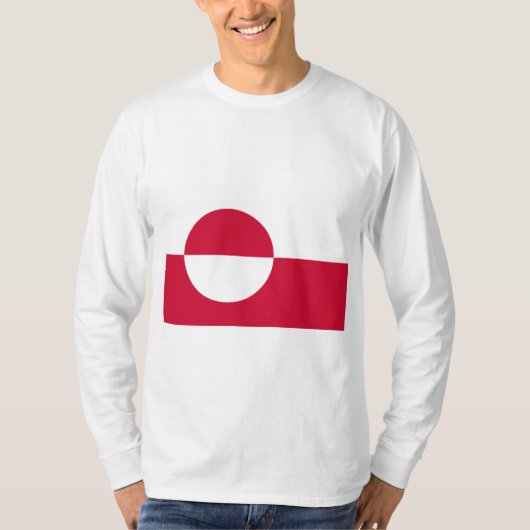 グリーンランド国旗 Tシャツ (正面)