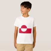 グリーンランド国旗 Tシャツ (正面フル)
