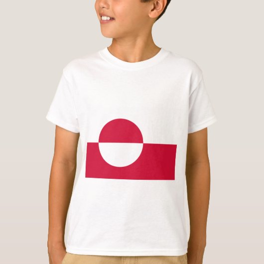 グリーンランド国旗 Tシャツ (正面)