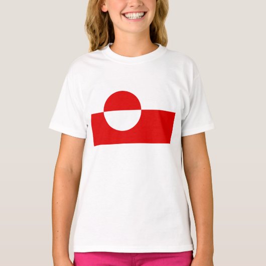 グリーンランド国旗 Tシャツ (正面)