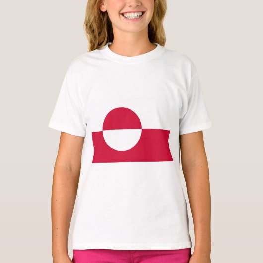 グリーンランド国旗 Tシャツ (正面)