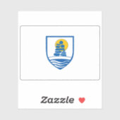 グリーンランド州サーマーソーク市旗 シール (シート)