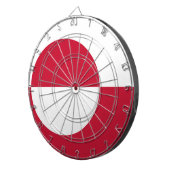 グリーンランド州旗のあるダーツボード ダーツボード (正面右)