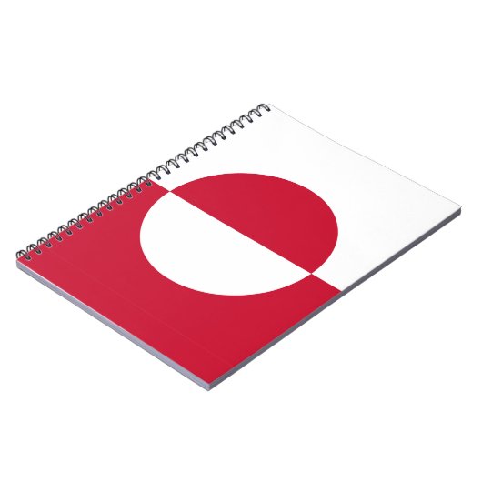 グリーンランド州旗を持つノートブック ノートブック (左側)