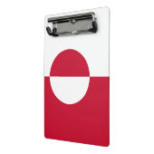 グリーンランド州旗を持つミニクリップボード ミニクリップボード (アングル2)